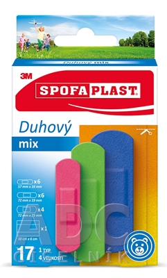 3M SPOFAPLAST č.606 Náplasti Dúhový mix
