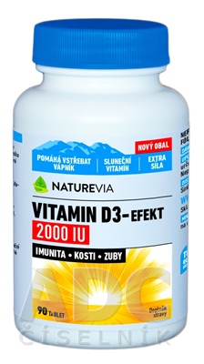 SWISS NATUREVIA VITAMIN D3-EFEKT 2000 I.U.