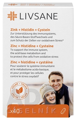 LIVSANE Zinok + Histidín + Cystein