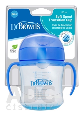 Dr.BROWN´S HRNČEK S MÄKKÝM NÁUSTKOM 180 ml