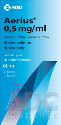 Aerius 0 5 Mg Ml Peroralny Roztok Adc Sk