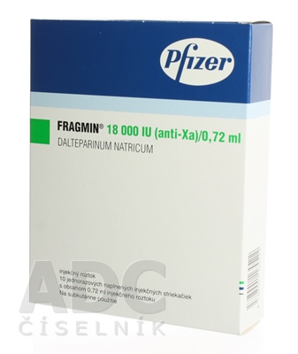 FRAGMIN 18000 IU (anti-Xa)/0,72 ml