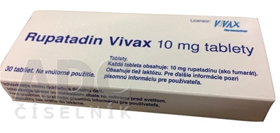 Rupatadin Vivax 10 mg tablety