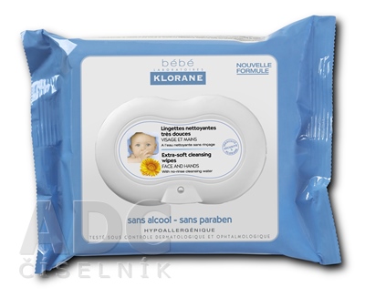 KLORANE BEBE LINGETTES NETTOYANTES DOUCEUR