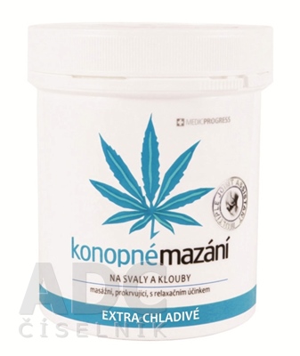 Konopné mazanie extra chladivé