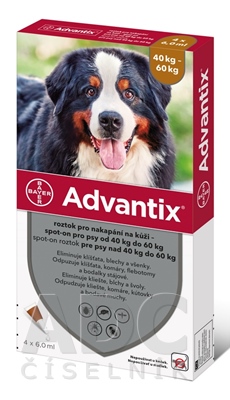 Advantix Spot-on pre psy od 40 do 60 kg