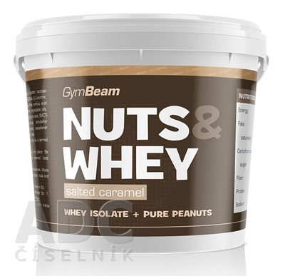 GymBeam Proteínové arašidové maslo Nuts & Whey