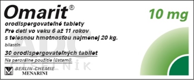 Omarit 10 mg orodispergovateľné tablety