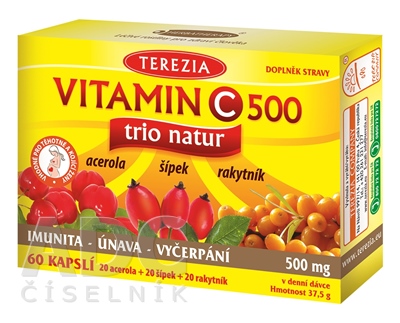 TEREZIA VITAMIN C 500 trio natur