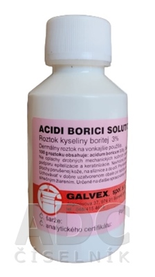 ACIDI BORICI SOLUTIO 3 % - GALVEX