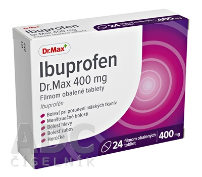 Ibuprofen Dr.Max 400 mg filmom obalené tablety