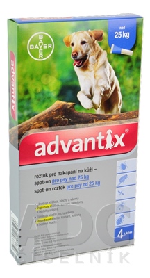 Advantix Spot-on pre psy nad 25 kg