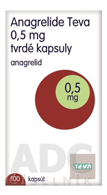 Anagrelide Teva 0,5 mg tvrdé kapsuly