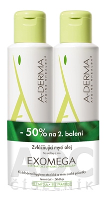A-DERMA EXOMEGA HUILE NETTOYANTE ÉMOLLIENTE (DUO)