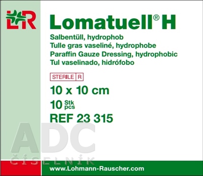 LOMATUELL H TYL PARAFÍNOVÝ 10x10cm