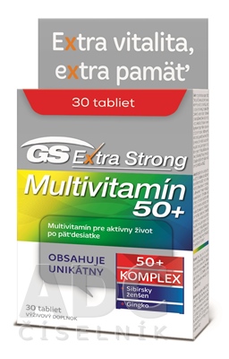 GS Extra Strong Multivitamín 50+ 2017
