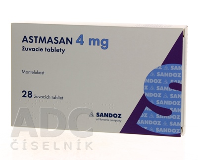 ASTMASAN 4 mg žuvacie tablety