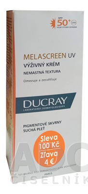 DUCRAY MELASCREEN CREME RICHE SPF50+ (zľava)