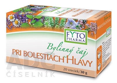 FYTO Bylinný čaj PRI BOLESTIACH HLAVY