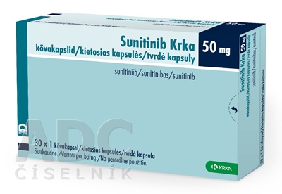 Sunitinib Krka 50 mg tvrdé kapsuly