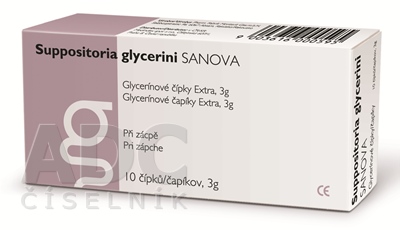 SUPPOSITORIA GLYCERINI SANOVA Extra 3g