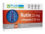PLUS LEKÁREŇ Rutín 25 mg + Vitamín C 60 mg