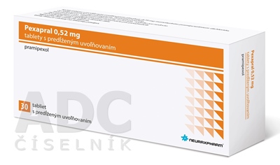 Pexapral 0,52 mg tablety s predĺženým uvoľňovaním