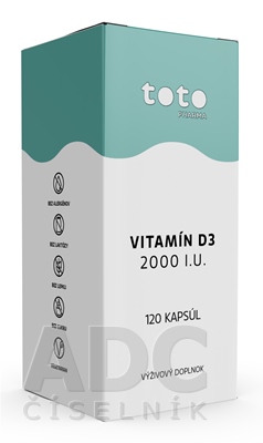 TOTO VITAMÍN D3 2000 I.U.