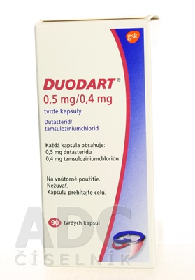 Duodart 0,5 mg/0,4 mg tvrdé kapsuly