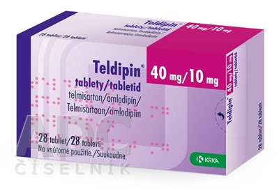 Teldipin 40 mg/10 mg tablety