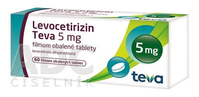 Levocetirizin Teva 5 mg filmom obalené tablety