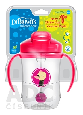 Dr.BROWN´S HRNČEK SO SLAMKOU 270 ml