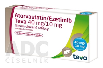 Atorvastatín/Ezetimib Teva 40 mg/10 mg