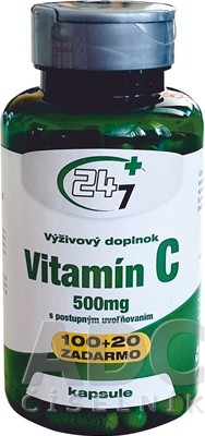 24/7 Plus Vitamín C 500 mg