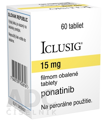 Iclusig 15 mg filmom obalené tablety