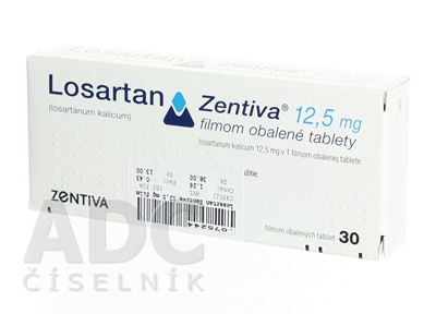 Losartan Zentiva 12,5 mg filmom obalené tablety