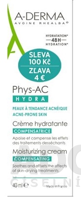 A-DERMA PHYS-AC CRÈME COMPENSATRICE HYDRA (zľava)