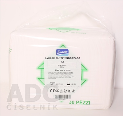 Sanete Fluff Underpads - Podložka pod chorých