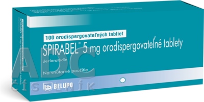 SPIRABEL 5 mg orodispergovateľné tablety