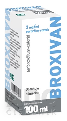 BROXIVAN 3 mg/ml perorálny roztok
