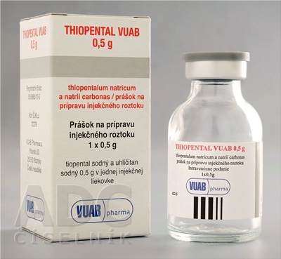 Thiopental VUAB 0,5 g