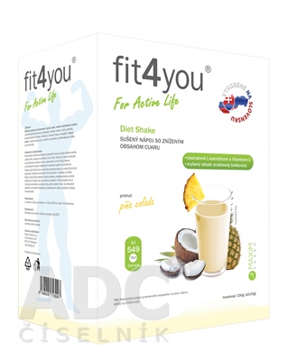 Fit4You Diet Shake PIŇA COLADA