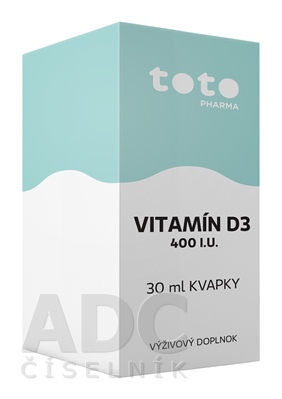 TOTO VITAMÍN D3 400 I.U.