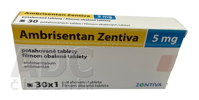 Ambrisentan Zentiva 5 mg filmom obalené tablety