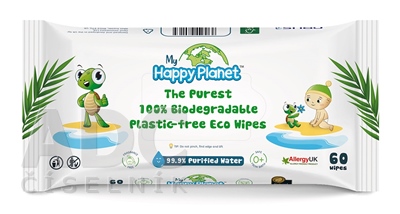 AQUAINT HAPPY PLANET 100% bio odbúrateľné utierky