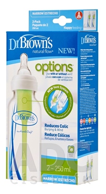 Dr.BROWN´S DOJČENSKÁ FĽAŠA OPTIONS NARROW DUOPACK