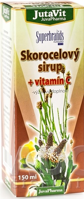 JutaVit Skorocelový sirup + vitamín C