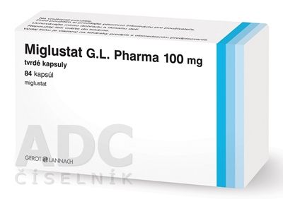 Miglustat G.L. Pharma 100 mg tvrdé kapsuly