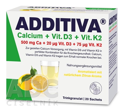 ADDITIVA Calcium + Vit. D3 + Vit. K2