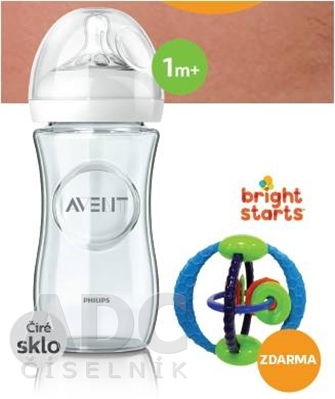 AVENT FĽAŠA Natural SKLO 240 ml AKCIA